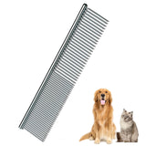 14 x Brand New Stainless Steel Pet Comb, Large and Medium Size Pet Comb Cats Fur Detangling Pet Tool - RRP €252.0