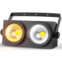 1 x RAW Customer Returns ZonQoonz 200W COB Par Light, 2 in 1 cold warm white light effects par spotlight with DMX 8CH for church, disco, wedding, audience lighting, party, Halloween, Christmas - RRP €85.99