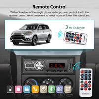 1 x RAW Customer Returns 1DIN car radio with Bluetooth hands-free system, single Din radio multimedia player, FM USB charging AUX-In TF SD card port remote control - RRP €20.16