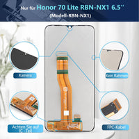 1 x RAW Customer Returns RongZy Screen for Honor 70 Lite RBN-NX1 Touch LCD Replacement Digitizer Assembly Replacement for Honor 70 Lite RBN-NX1 with Repair Tools Black  - RRP €23.44