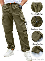 1 x RAW Customer Returns Meilicloth Men s Cargo Pants Baggy Cargo Pants Men Cotton Outdoor Pants Casual Pants Loose Sweatpants Sports Pants Long Loose Fit Pickle Green 38 - RRP €34.99