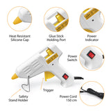 1 x RAW Customer Returns HOGART Hot Glue Gun 20W with 60 pcs. Hot Glue Sticks, Hot Glue Gun with Transparent Glue Sticks, Glue Gun with Sticks, Hot Glue Gun, for DIY Small Crafts and Quick Repairs - RRP €13.1