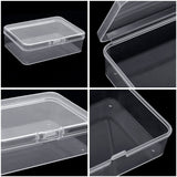 4 x Brand New 10 Pieces Small Transparent Box with Lid for Folding, Small Box for Small Beads, Pills, Jewellery, Business Cards, Game Pieces 8.4 x 6 x2.4 cm  - RRP €91.2