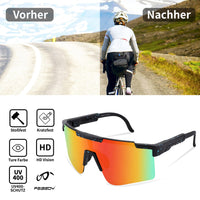 1 x RAW Customer Returns FEISEDY Sports Sunglasses Men Cycling Glasses for Women Sports Glasses UV400 Protection Cycling Glasses for Outdoor Activities B2837 - RRP €21.23