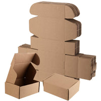 2 x Brand New CHUEHKAK 20 pieces small shipping boxes for postal shipping cardboard 150 x 100 x 50mm, corrugated cardboard folding box shipping boxes buy brown shipping post corrugated cardboard shipping, for storage or gift box - RRP €34.28