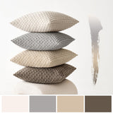 1 x RAW Customer Returns MIULEE Set of 4 Corduroy Cushion Covers Pillowcase Decorative Cushion Cover Modern Sofa Cushions Throw Pillows Couch Cushions for Sofa Decorative Cushions Living Room Bedroom 40 x 40 cm Gray Brown Series - RRP €20.16