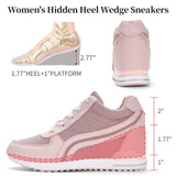 1 x RAW Customer Returns KOWAYI Women s Sneakers Wedges with Wedge Heel 7cm Lightweight Platform Sneakers Walking Shoes Breathable Women s Sneakers Casual Shoes Comfortable Sports Shoes with Wedge Heel Pink 40 - RRP €40.33