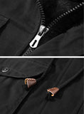 1 x RAW Customer Returns TACVASEN Men s Winter Jacket Warm Work Jacket Bomber Jacket Aviator Jacket Coat XL, Black  - RRP €87.71