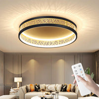 1 x RAW Customer Returns Sky angle ceiling light with remote control, LED ceiling light dimmable 4000LM 48W, modern living room lamp 3000-6000K, ceiling lamp LED for living room bedroom kitchen balcony, gray - RRP €110.92