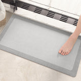 1 x RAW Customer Returns Color G Bath Mat Non-Slip Washable 40 x 60 cm, Bathroom Rug Absorbent, Diatomaceous Earth Bath Mat Water Absorbent, Quick-drying Bath Mat for Shower, Bathtub and Toilet, Light Grey - RRP €18.77