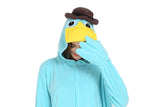 1 x RAW Customer Returns LorranTree Platypus Costume Onesie Perry Platypus Animal Costume Women Men Pajamas Christmas Carnival One-Piece YZS-Blue-M - RRP €29.24