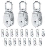 4 x Brand New Kleagary 20pcs Stainless Steel Single Pulley Block M15 Steel Wire Rope Crane Pulley Block Small Pulley Lifting Pulley - RRP €96.0