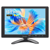 1 x RAW Customer Returns Prechen Portable Monitor, 10.1 Inch Portable Monitor HD 1920 1200 Display CCTV Monitor Small Monitor Built-in Speaker with HDMI VGA AV BNC Port - RRP €79.99