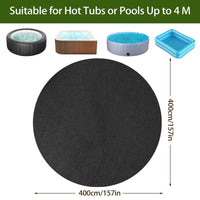 1 x RAW Customer Returns Pool base outdoor, pool base non-slip base 4 meters round, pool mats protective floor, floor protection mat building protection mat, water-absorbing felt mat, whirlpool mat, pool accessories - RRP €63.52