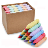 1 x RAW Customer Returns JOYIN 24 PCS Cone Shaped Non-Toxic Washable Jumbo Sidewalk Chalk Set for Art Games, Outdoor Summer Games and Chalkboard Drawing - RRP €15.99