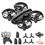 1 x RAW Customer Returns Tomzon children s drone with camera, 1080P HD beginner drone under 100g for indoor, 3 batteries, long flight time, propeller protection, altitude hold, throw-go, 3D flip, rotation gift for boys and girls - RRP €54.44