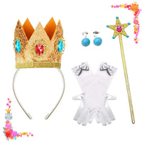 2 x Brand New Princess Peach Costume Accessories,Princess Peach Crown,Peach Accessories,Women Princess Accessories,Girls Princess Crown,Princess Costume Accessories,Princess Party Accessories For Carnival Cosplay - RRP €20.14