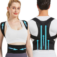 1 x RAW Customer Returns FVFCCD Back Straightener Posture Corrector Back Women and Men, Adjustable Back Trainer Shoulder Strap, Back Support for Back Pain Relief - RRP €37.96