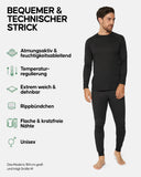 1 x RAW Customer Returns DANISH ENDURANCE Recycled Polyester Baselayer Set Unisex 3XL Black 1-Pack - RRP €29.53