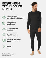 1 x RAW Customer Returns DANISH ENDURANCE Thermal Set for Men and Women, T-shirt and Pants in Recycled Materials, Black, 3XL - RRP €29.46