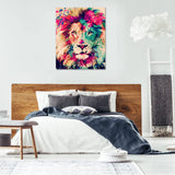 1 x RAW Customer Returns KAYLJIE Painting by Numbers Adults, Paint by Numbers Animals Children Lion Beginner, DIY Hand Painted Oil Painting Canvas Kits for Home Decoration, Lion No Frame 40x50cm  - RRP €15.12