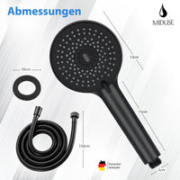 1 x RAW Customer Returns MIDUSE shower head with hose High-quality shower head - Relaxing shower experience with adjustable shower head - RRP €25.2