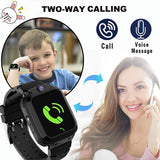 1 x RAW Customer Returns Children s Smart Watch GPS Tracker, Waterproof Smartwatches Phone for Children Girls Boys Holiday Birthday Gift, Children GPS Watch Touchscreen with SOS Phone Call Voice Chat Locator - RRP €45.0