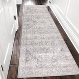 1 x RAW Customer Returns Homcomodar Vintage Runner Rug for Hallway 80x200cm Washable Distressed Kitchen Runner Rugs with Rubber Backing Floor Carpet Runner for Hallway Living Room - RRP €40.33