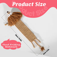 1 x RAW Customer Returns Bookmark Crochet Bookmark Personalized Children 3D Cartoon Animals - Funny Gift for Birthday Pupil Boy Girl Teacher Students and Book Lovers Lion  - RRP €20.67