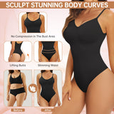 1 x RAW Customer Returns Tuopuda Shapewear Women s Body Shaper Tummy Control Bodysuit Figure Shaping Bodice Body Strong Shaping Waist Cincher Sculpting Thong Adjustable Shoulder Strap Black S - RRP €19.99