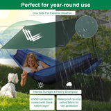 1 x RAW Customer Returns WADEO Tent Tarp 3 x 3 m, Camping Tarp with Poles Stakes Tensioning Ropes, Waterproof, Ultralight and Anti-UV, Ideal for Camping Hiking Outdoor Picnic - Green - RRP €43.99