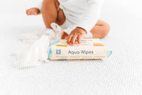 6 x Brand New Aqua Wipes Originals Baby Wipes - Vegan, Sensitive, Plastic-Free, Biodegradable Wipes with 99.6 Water, Suitable for Newborns Pack of 4 x 64 Wipes, 256 Wipes  - RRP €101.94