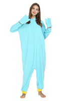 1 x RAW Customer Returns LorranTree Platypus Costume Onesie Perry Platypus Animal Costume Women Men Pajamas Christmas Carnival One-Piece YZS-Blue-M - RRP €29.24