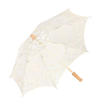 1 x RAW Customer Returns banapo Lace Parasol, Fashion Wedding Umbrella, Decorative Lace Umbrella, Exquisite Umbrella for Girls, Elegant Umbrella for Bride, Bridesmaids, Flower Girls - RRP €15.82