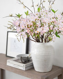 1 x RAW Customer Returns Briful Set of 3 Artificial Flowers Like Real Spring Decorative Flowers White Peach Blossom Spring Flowers Artificial Branches 94 cm Long Stems for Flower Arrangement Home Decoration - RRP €27.19