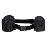 1 x RAW Customer Returns Selighting Tactical Belt Quick Release Military Nylon Webbing Molle Adjustable Strap with Quick Release Black  - RRP €10.07