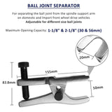 1 x RAW Customer Returns CCLIFE tie rod end remover 20mm ball joint puller ball joint puller ball joint tool universal use - RRP €20.64