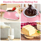 1 x RAW Customer Returns Otufan Electric Chocolate Melting Pot, Melting Machine, Kitchen Tool with DIY Mold Set for Butter, Chocolate, Cheese, Cream, Caramel Candy Pink  - RRP €22.16