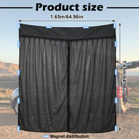 1 x RAW Customer Returns HAMON Car Rear Door Tailgate Insect Net Mosquito Nets Replacement for VW T6 Outdoor Camping Car Anti-Fly Net Outdoor Car Anti-Mosquito Net Magnetic Back Door Anti-Insect Net Shading Net - RRP €70.58