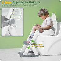 1 x RAW Customer Returns Rabb 1st Children s Toilet Reducer, Raised Seat for Boys and Girls, Portable Folding Toilet Seat for Children, Non-slip Anti-Splash Footplate, Toilet Seat Ladder - RRP €42.99