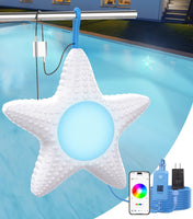 1 x RAW Customer Returns GedFong LED Pool Lights, IP68 Waterproof Submersible Pool Lamps, 10W RGB Color Changing Smart Control by APP, Pool Lights for In-Ground Above Ground Pools, 8m Cable - RRP €59.99