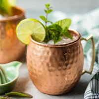 1 x RAW Customer Returns Zap Impex Moscow Mule Copper Mugs - Set of 6 - 100 Handmade Pure Solid Food Grade Copper Mugs - 16 oz High Quality Cocktail Copper Glass - RRP €55.99