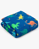 1 x RAW Customer Returns Sivio Children s Weighted Blanket 1.3 kg, 90 x 120 cm, Heavy Blanket for Natural Rest and Sleep for Toddlers, Soft Cozy Bed Blanket, Gift for Boys and Girls, Dinosaur, Blue - RRP €35.28