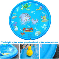 1 x RAW Customer Returns KAHEIGN Splash Pad 170cm Sprinkler Water Play Mat, Water Toy Children s Toys for Outdoor Garden, Sprinkler Pad Summer Toy for Children from 2 3 Years and Pets - RRP €22.99