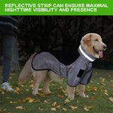 1 x RAW Customer Returns Waterproof Dog Coat, Cold Weather Winter Warm Jacket, Reflective High Neck Windproof Cotton Warm Coat, with Waterproof, Durable Zipper, for Medium Large Dogs 2XL  - RRP €23.12