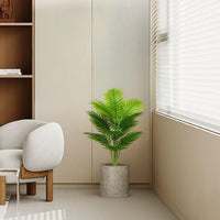 1 x RAW Customer Returns AIVORIUY artificial plants like real Areca palm artificial plant in pot large fake artificial tree for indoor and outdoor use living room bedroom office decoration 80cm green palm  - RRP €23.99