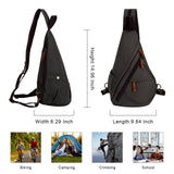 8 x RAW Customer Returns HAWEE Retro Backpack Canvas Chest Bag Small Shoulder Backpack Lightweight Crossbody Bag Sling Backpack for Men Women Sports Cycling Hiking Travel School - RRP €293.44