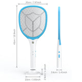 1 x RAW Customer Returns CYOUH Electric fly swatter extra strong with 2700V, 2-in-1 Type-C charging, rechargeable with integrated battery, electric mosquito swatter with UV light trap for mosquitoes - RRP €15.98