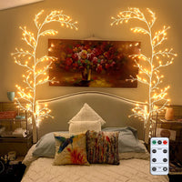 1 x RAW Customer Returns GOESWELL Vine Lights with Remote Control, Twig String Lights, White Birch Tree Branches Lighted Willow Tree Vine Fairy Lights, 5 Level Dimmable 144 LEDs for Walls Bedroom Christmas Decorations - RRP €43.99