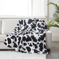 10 x Brand New MAST DOO Cow Pattern Throw Blanket, Super Soft Fleece Plush Sofa Blanket, Lightweight, Comfortable, Fluffy and Warm Comforter Travel Blanket, Suitable for Adults, Kids - RRP €229.9